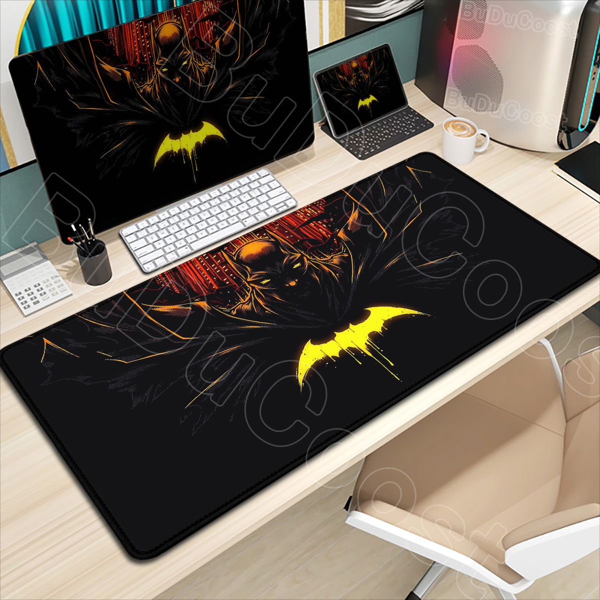 Gaming Keyboard En Mouse - B-Batman Mouse Pad HD Large Gaming