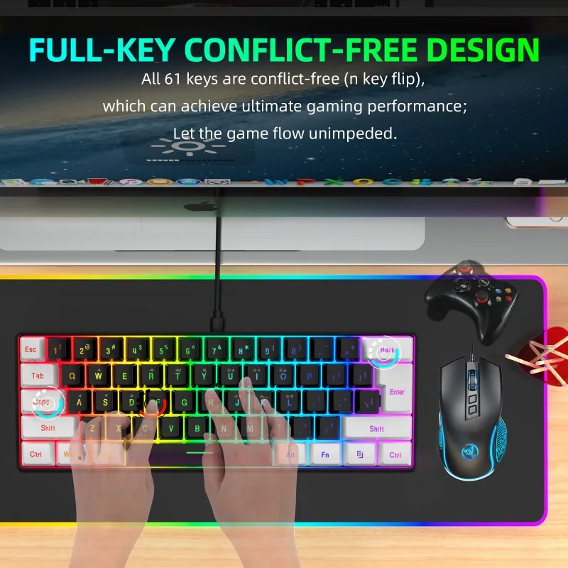 Keyboard and Mouse 60% Compute - Gaming Keyboard Ergonomics recension och pris