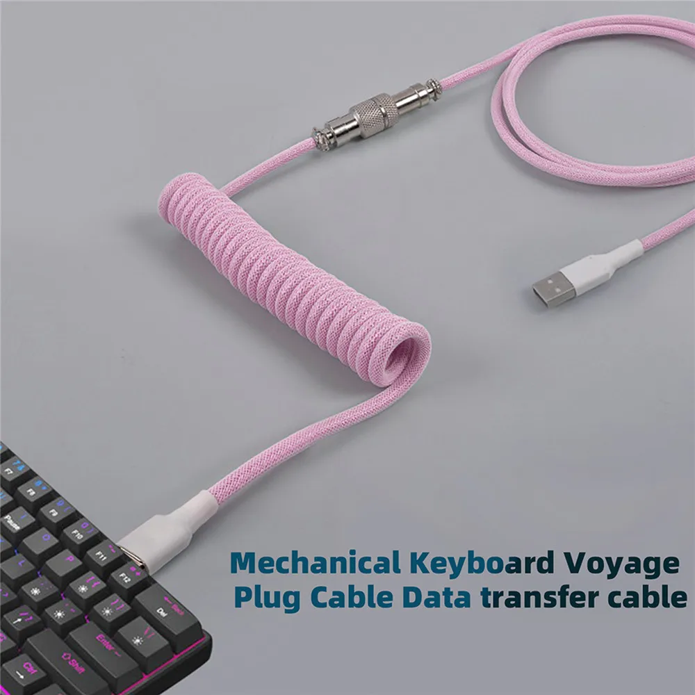New Mechanical Keyboard Coiled - Gaming Keyboard Type C recension och pris