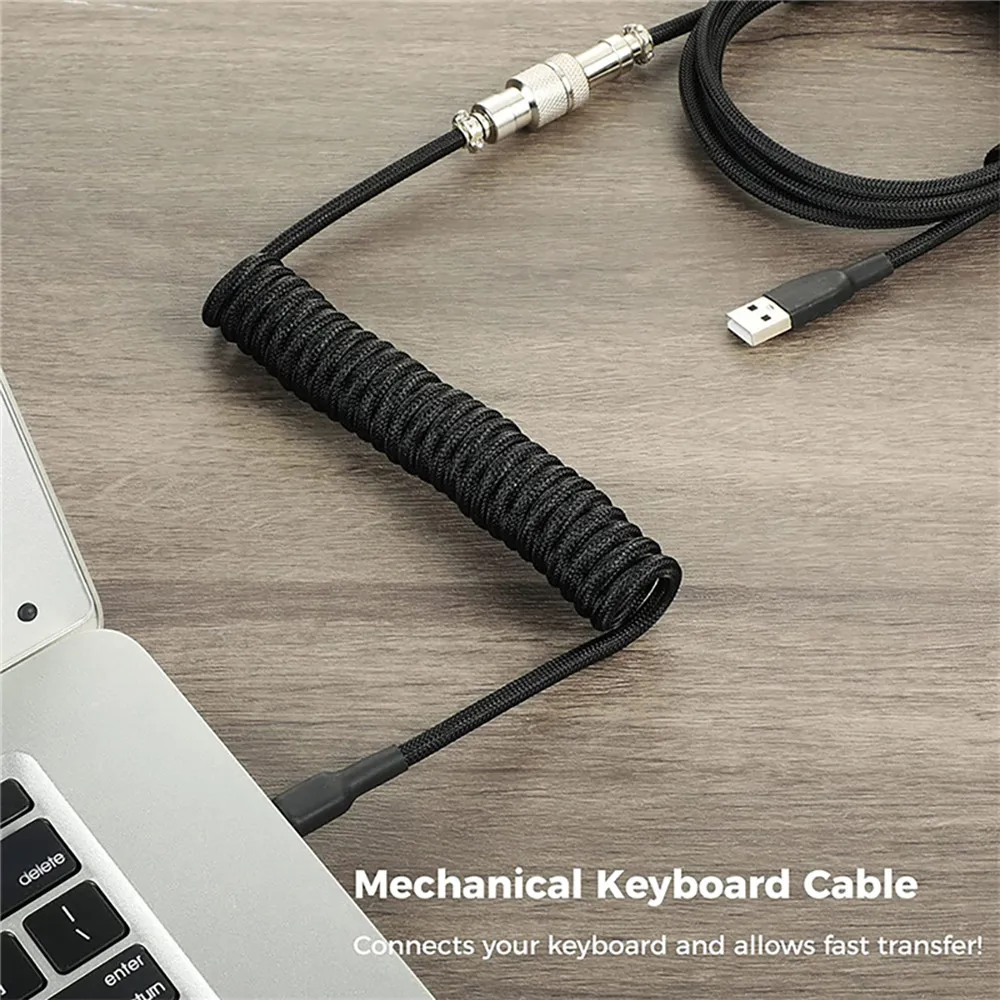 New Mechanical Keyboard Coiled - Gaming Keyboard Type C recension och pris