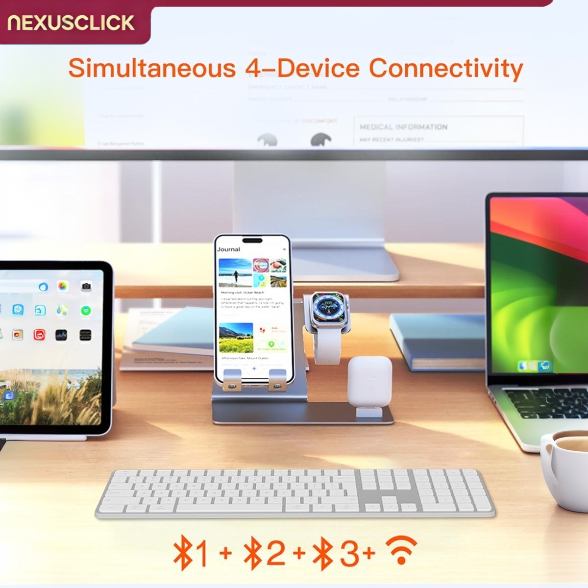 NexusClick 109 Keys Slim Dual  - Gaming Keyboard Type C recension och pris