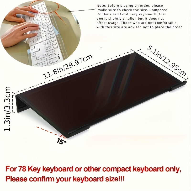 Acrylic keyboard stand, transp - Gaming Keyboard Ergonomics recension och pris