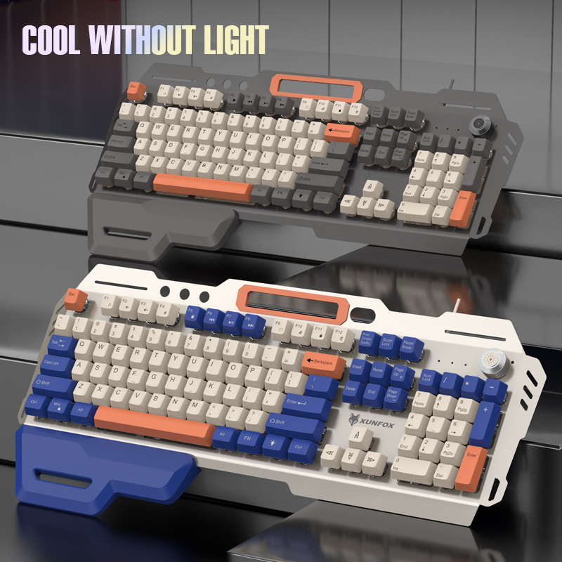 XUNFOX K90Wired keyboard 104 k - Gaming Keyboard Hand recension och pris