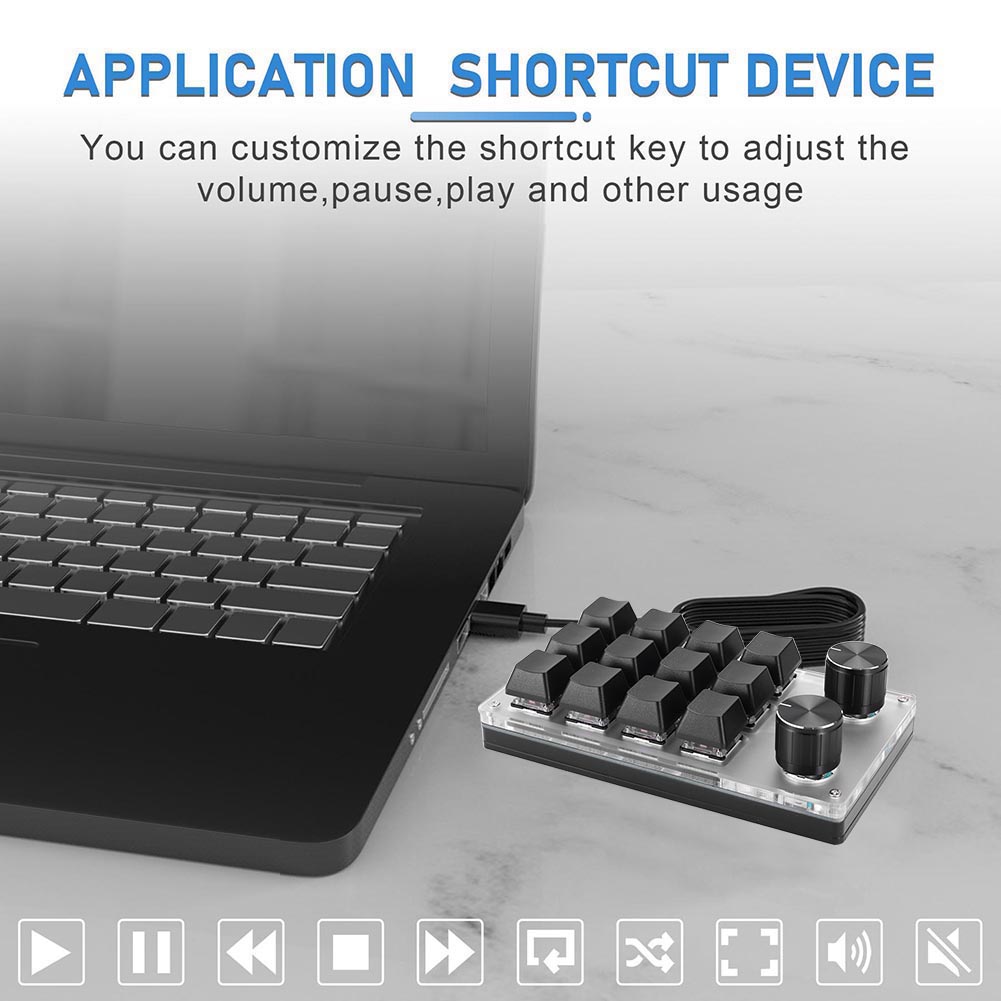 12 Key 2 Knob Photoshop Gaming - Gaming Keyboard Hand recension och pris