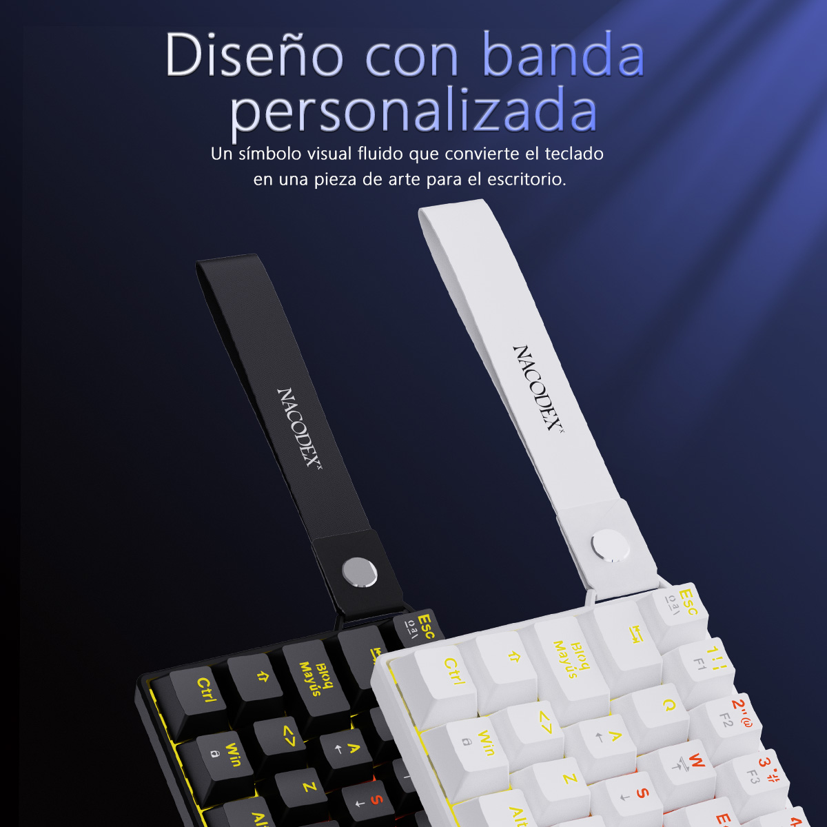 AJAZZ NK61 Spanish Layout Wire - Gaming Keyboard Mini Mechanical recension och pris