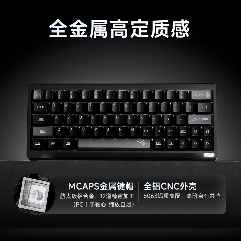 Custom Wuyan Quadrant SF60 Ful - Gaming Keyboard Number Pad recension och pris