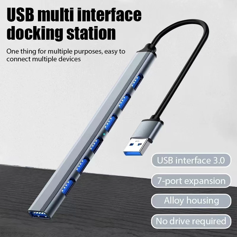 7 Ports USB 3.0 Type C HUB Exp - Gaming Keyboard Type C recension och pris