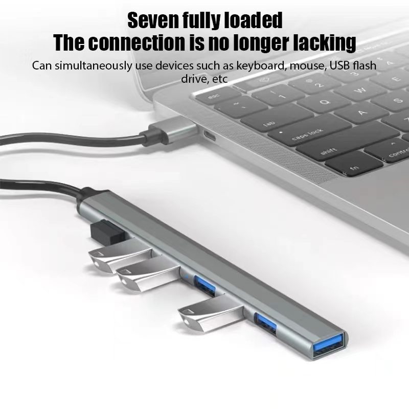 7 Ports USB 3.0 Type C HUB Exp - Gaming Keyboard Type C recension och pris