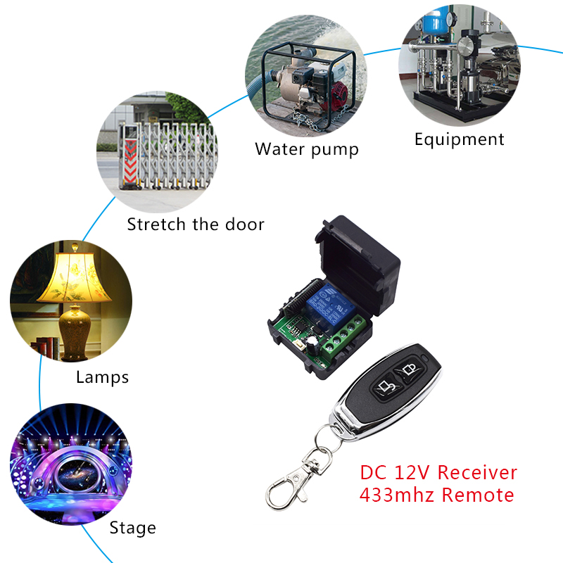 433 MHz DC 12V 24V 1 Channel W - Switch Opener Tool recension och pris