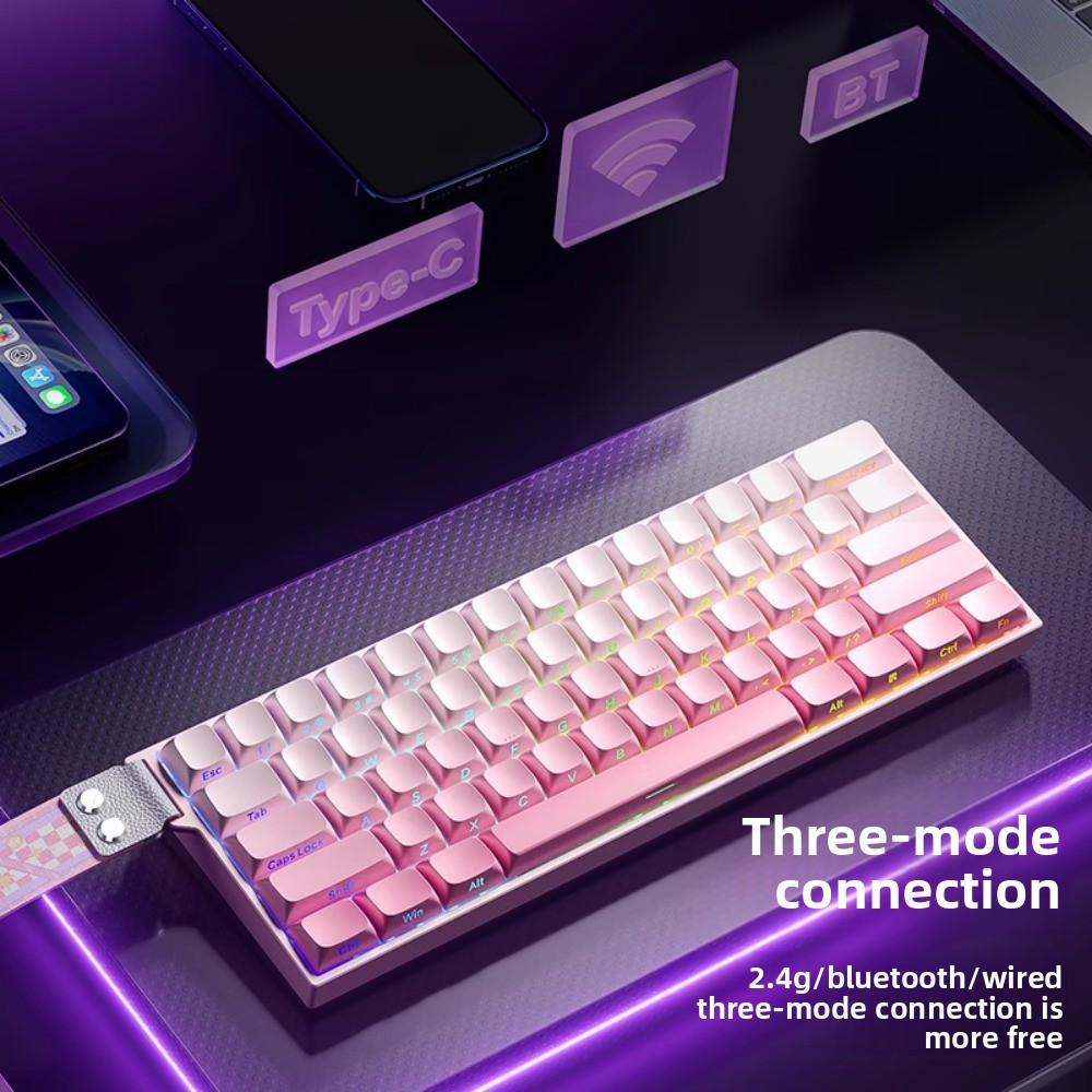 AULA MINI60HE three-mode magne - Gaming Keyboard Mini Mechanical recension och pris
