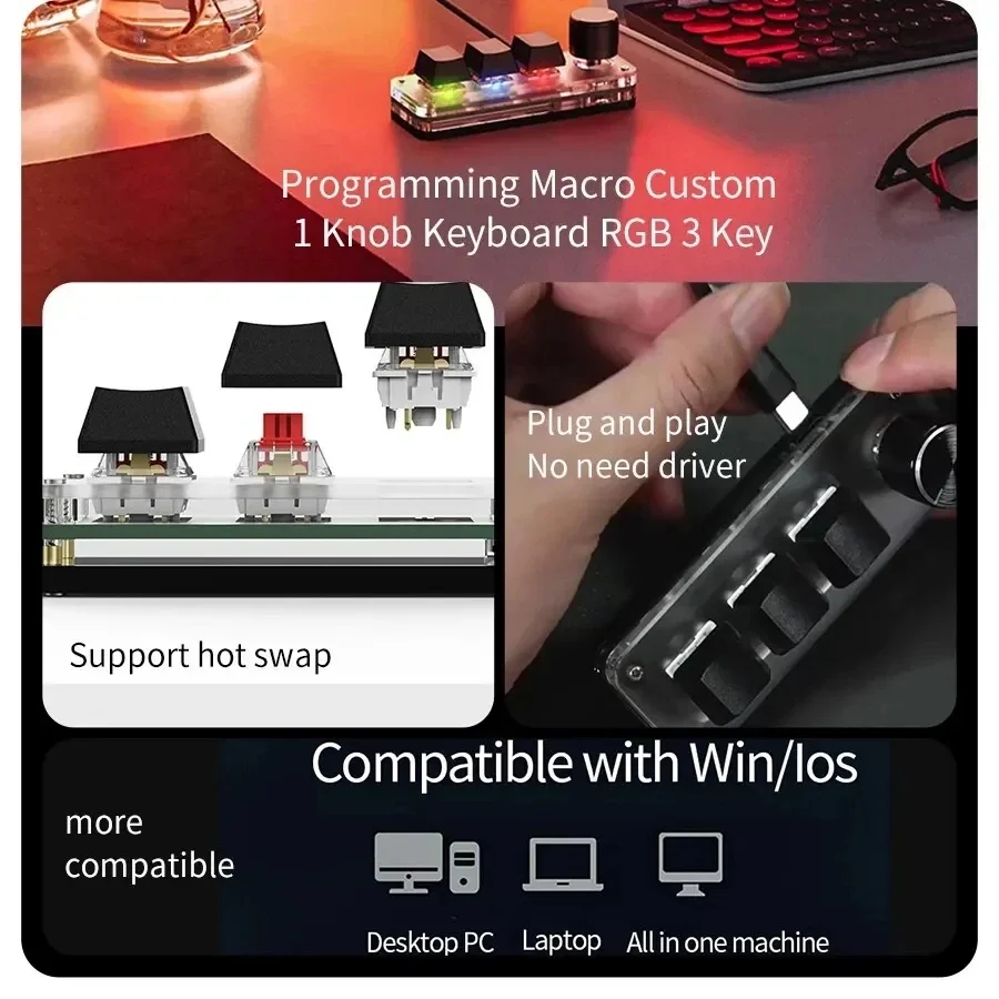 Mini Macro Mechanical Keyboard - Gaming Keyboard Mini Mechanical recension och pris