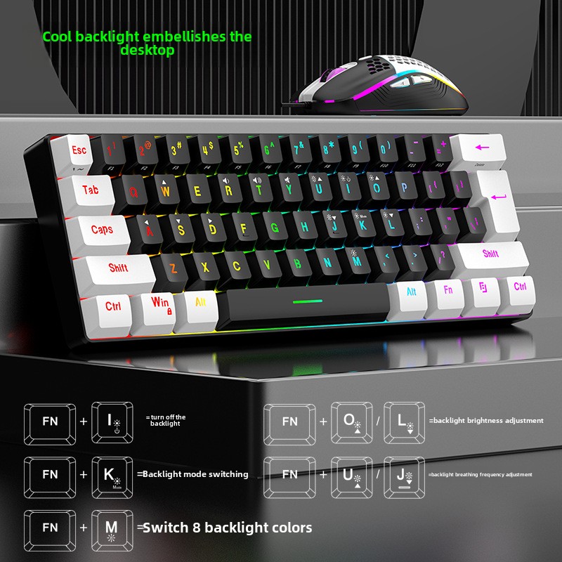 Keyboard and Mouse Sets 60% RG - Keyboard Mouse Bundle Gaming recension och pris